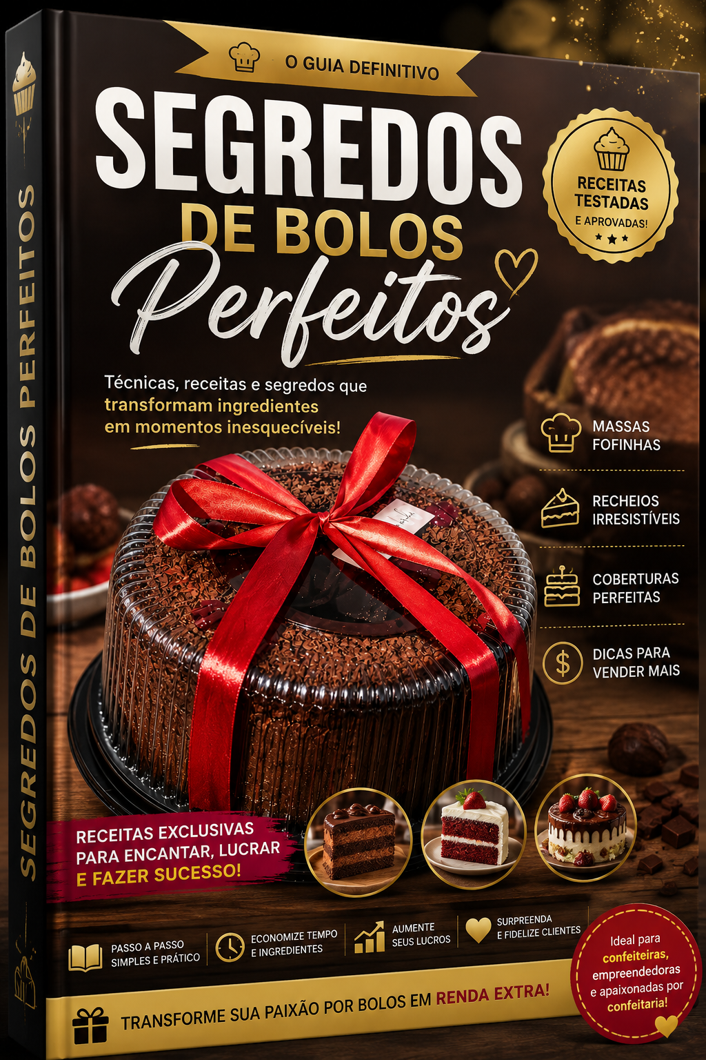 Capa do eBook Segredos de Bolos Perfeitos